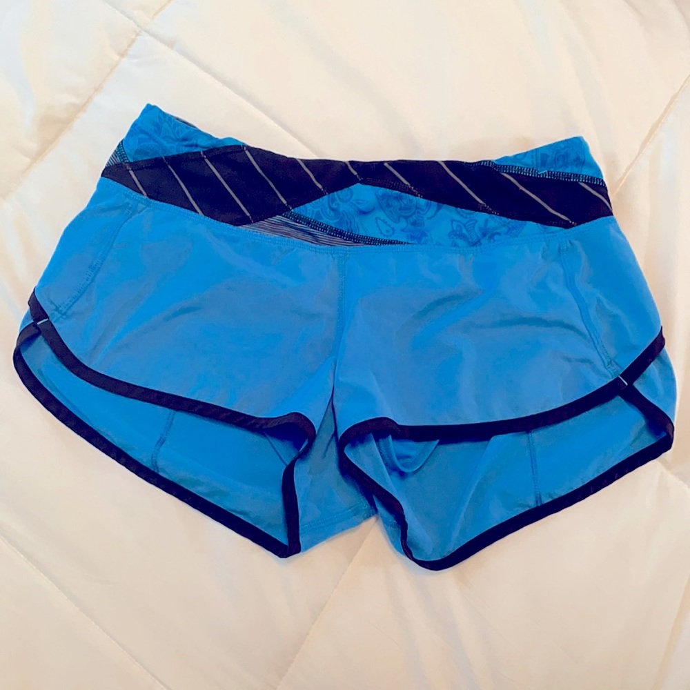 Lululemon blue/black shorts